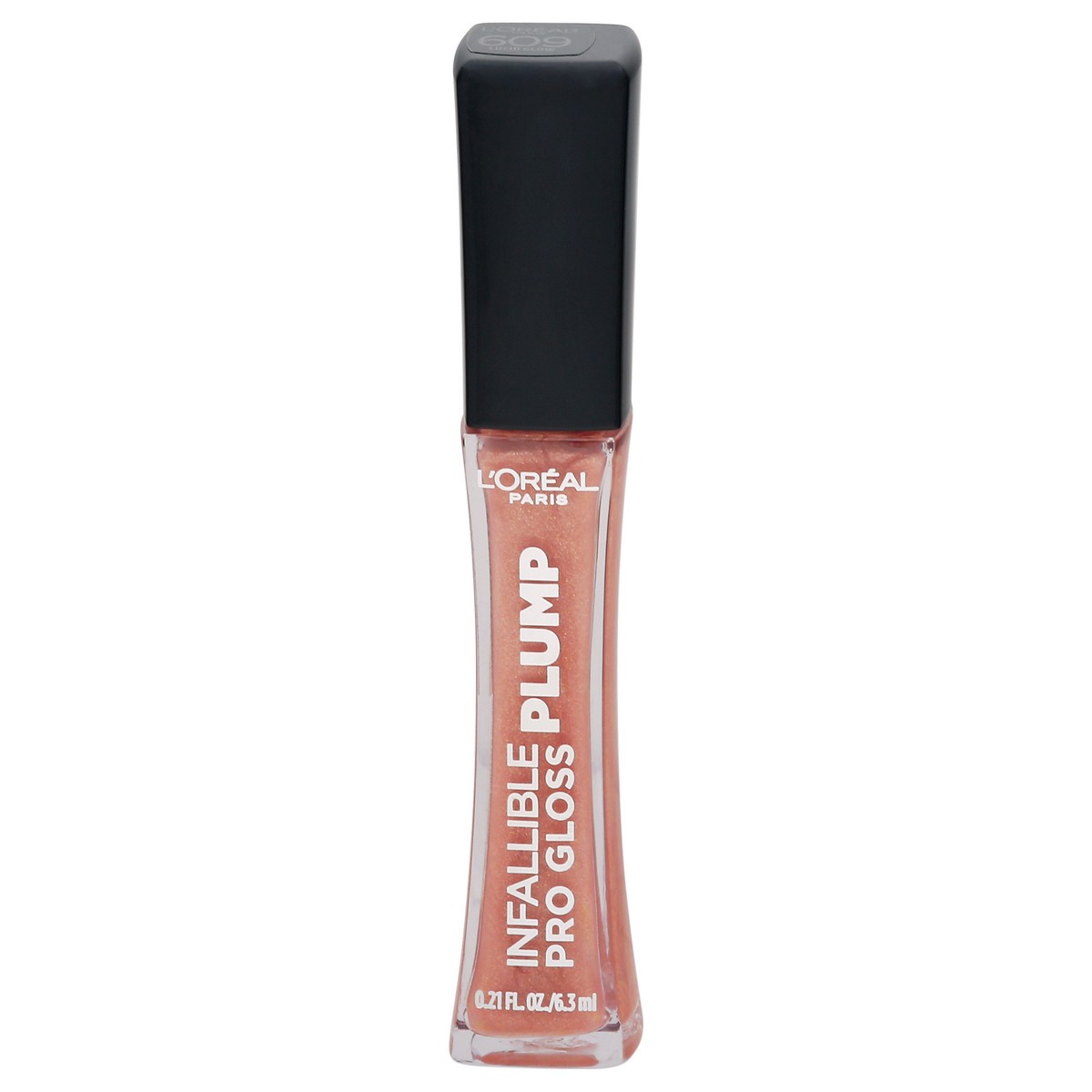 slide 1 of 1, L'Oréal L'Oreal Paris Infallible Pro Gloss Plump Lip Gloss with Hyaluronic Acid, Lucid Glow, 0.21 oz