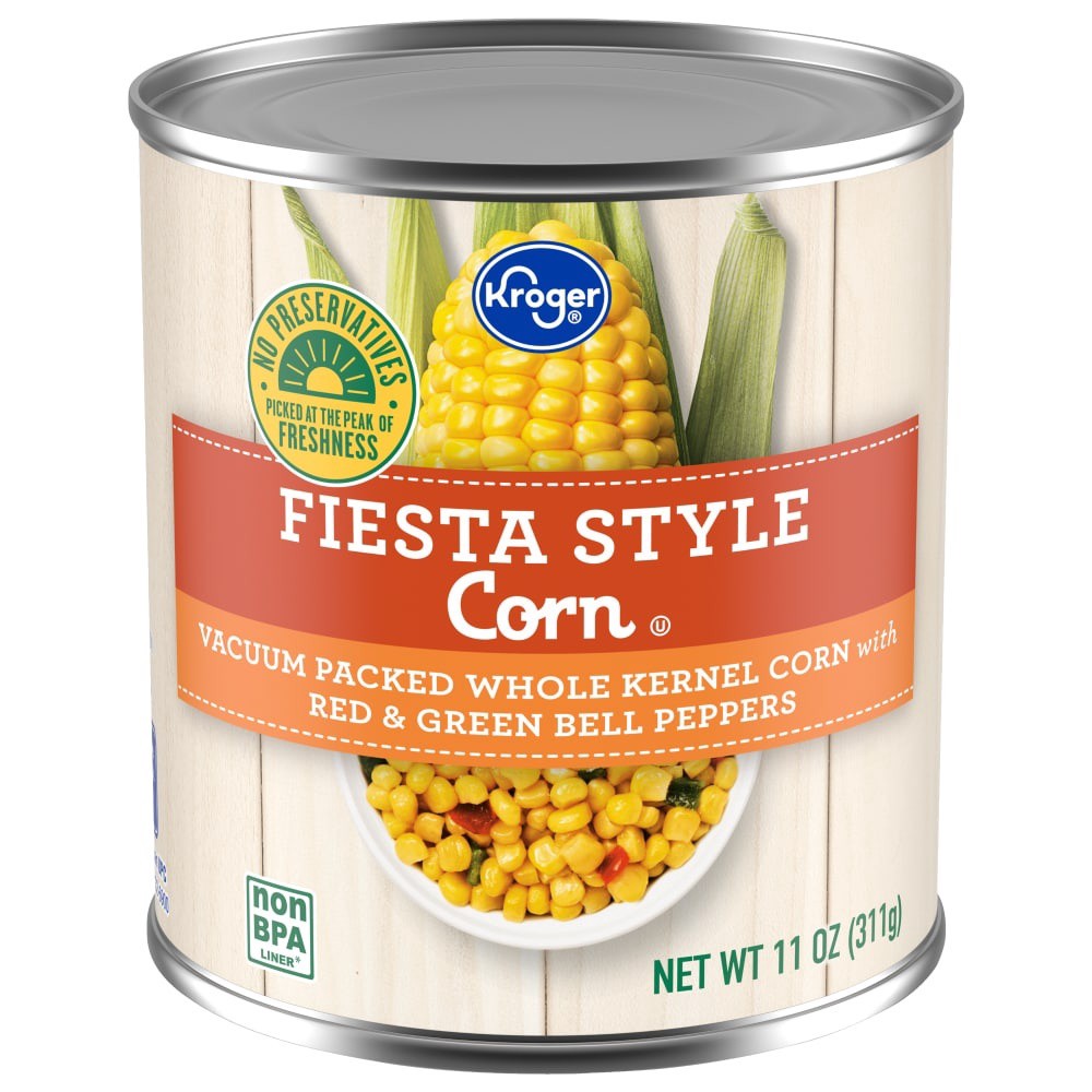 slide 1 of 5, Kroger Fiesta Style Corn - 11 oz, 11 oz