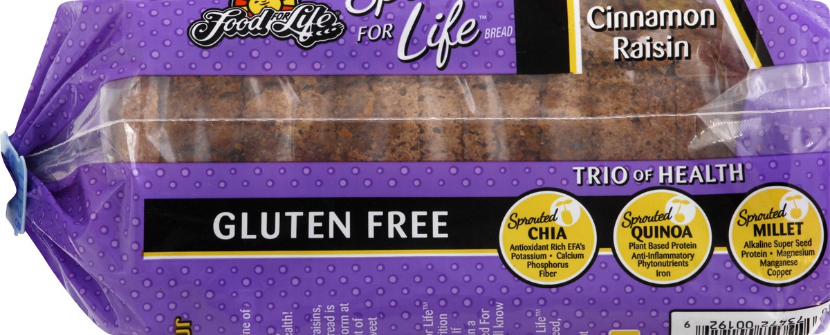 slide 7 of 10, Food for Life Bread, Gluten Free, Cinnamon Raisin, 24 oz