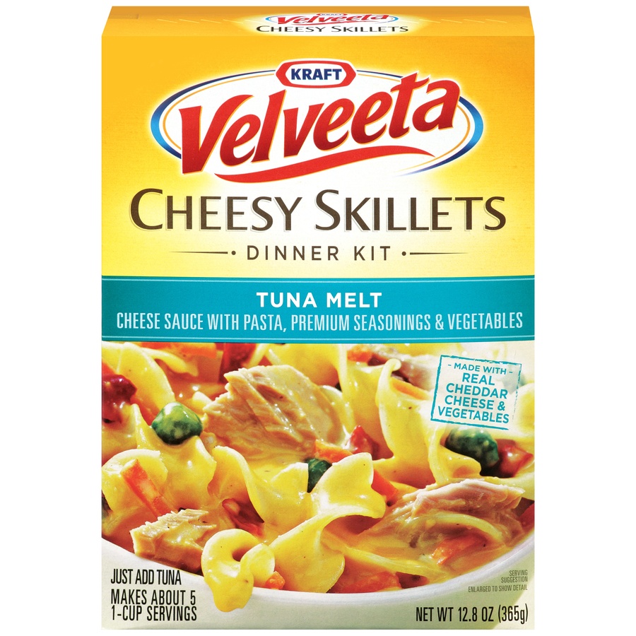 slide 1 of 4, Velveeta Cheesy Skillets Tuna Melt, 12.8 oz