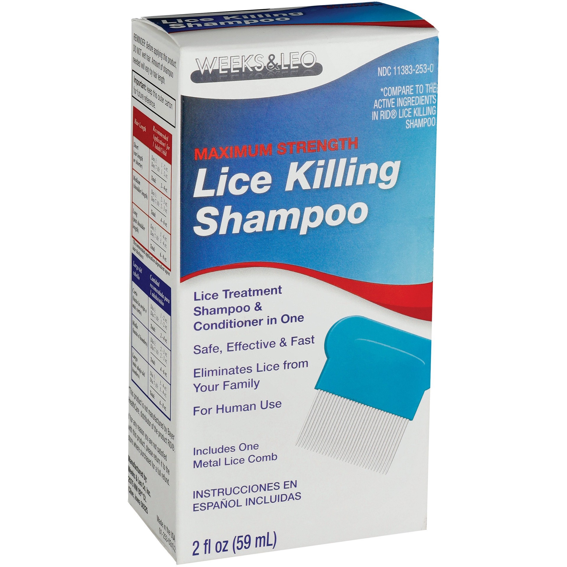 slide 1 of 1, Weeks & Leo Maximum Strength Lice Killing Shampoo, 2 oz