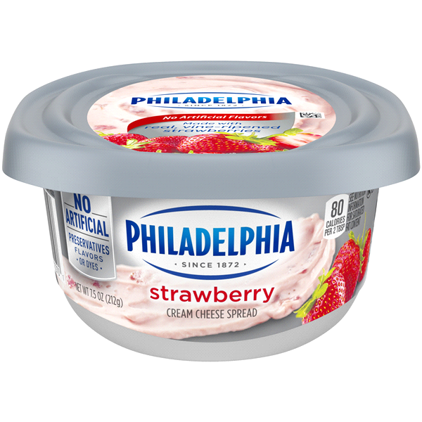slide 1 of 1, Philadelphia Cream Cheese Spread Strawberry, 8 oz