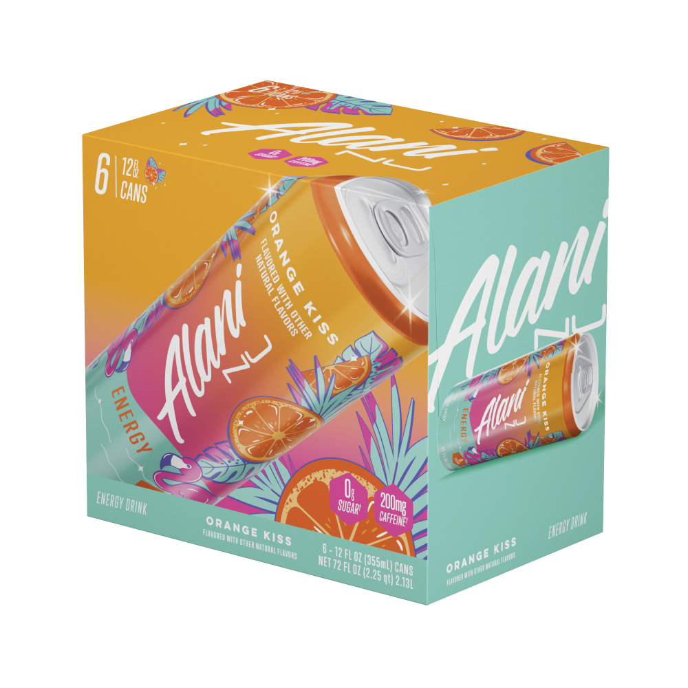 slide 3 of 3, Alani Orange Kiss 6pk, 6 pa