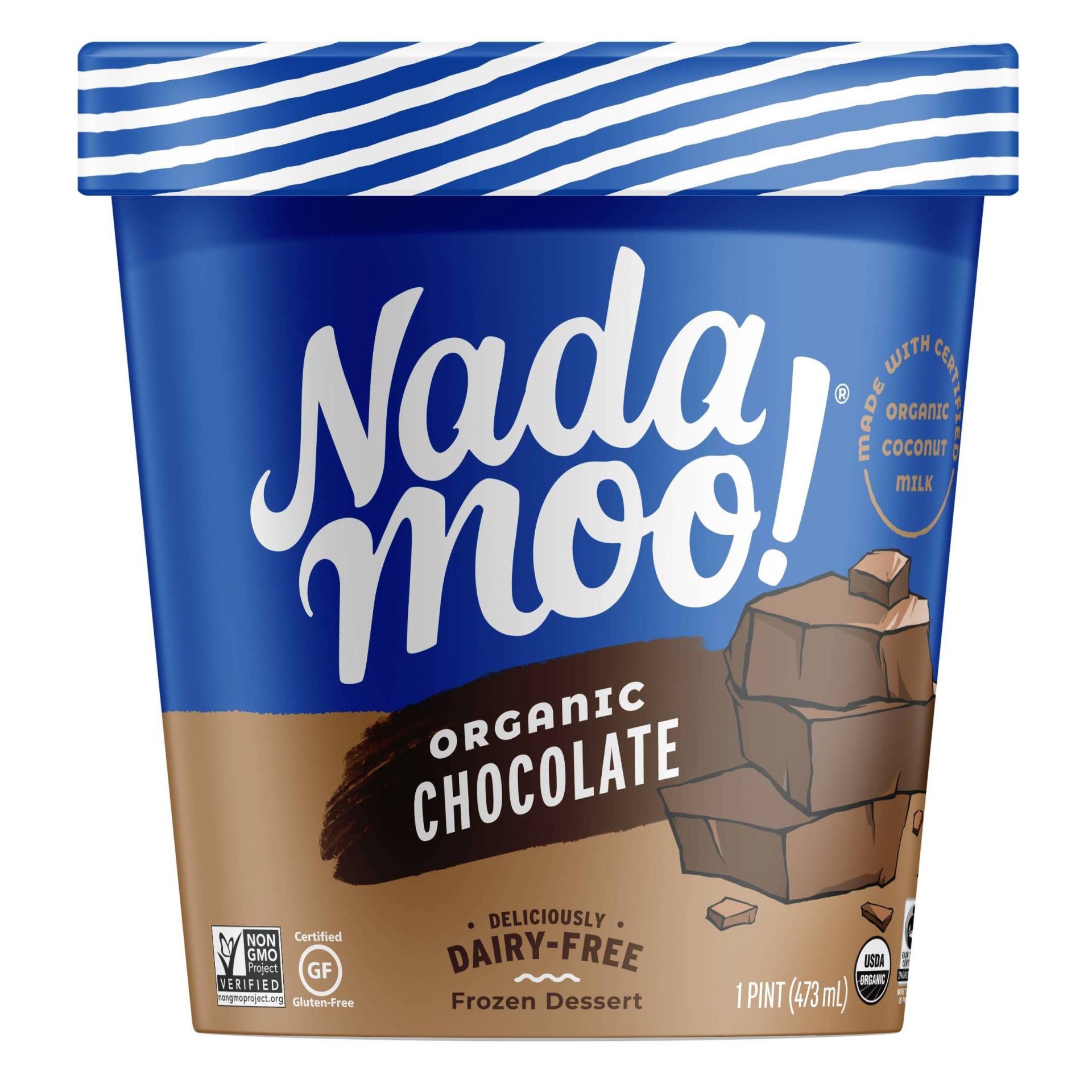 slide 1 of 9, NadaMoo! Dutch Chocolate Dairy-Free Frozen Dessert, 16 oz