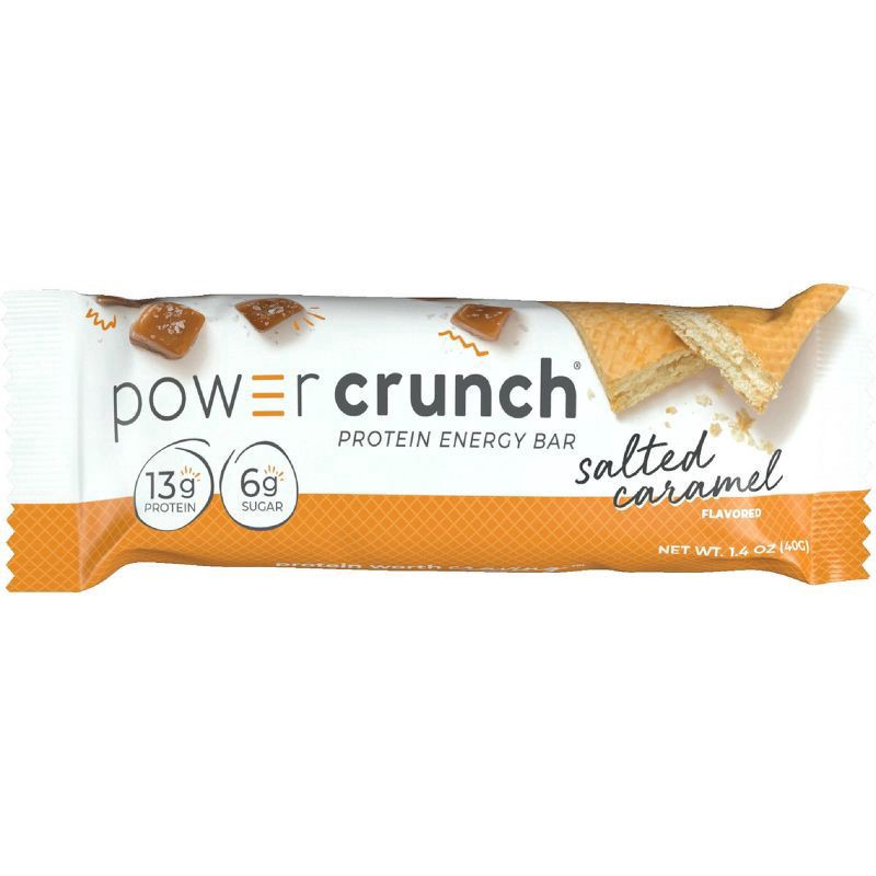 slide 5 of 6, Power Crunch Salted Caramel Flavored Protein Energy Bar 5 - 1.4 oz Bars, 5 ct