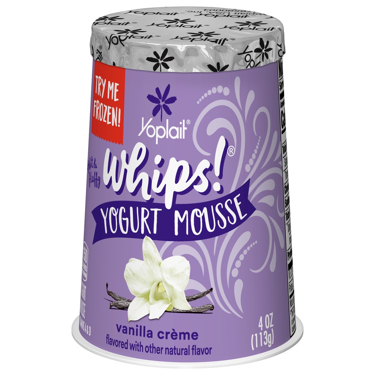 slide 2 of 9, Yoplait Whips Yogurt Mousse, Vanilla Flavored, Gluten Free Snack, 4 OZ Yogurt Cup, 4 oz