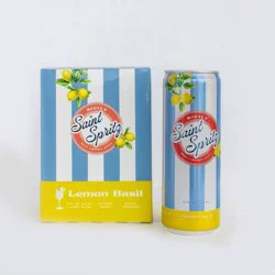 Saint Spritz Lemon Basil Wine Spritz - 4 x 12 fl oz Cans