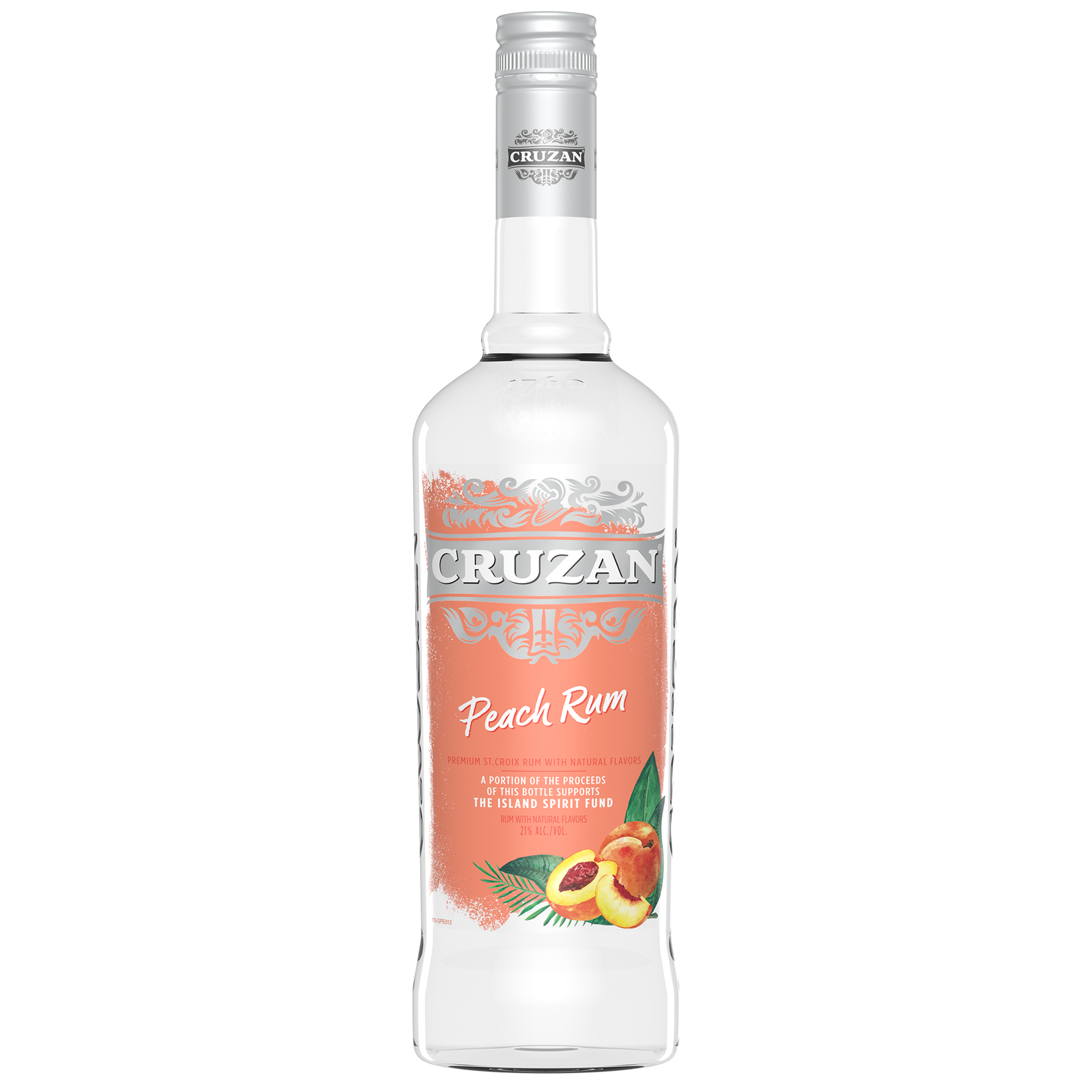 slide 2 of 2, Cruzan Peach Flavored Rum 750 ml, 750 ml