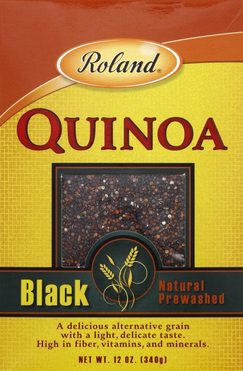 slide 3 of 4, Roland Black Quinoa, 12 oz