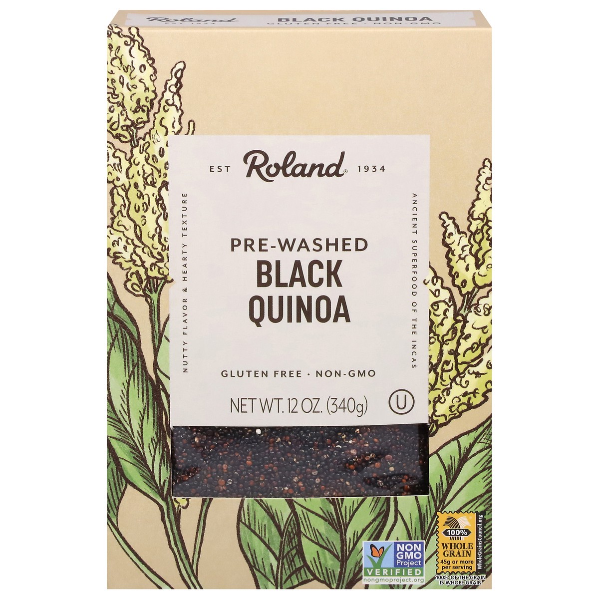 slide 1 of 4, Roland Black Quinoa, 12 oz