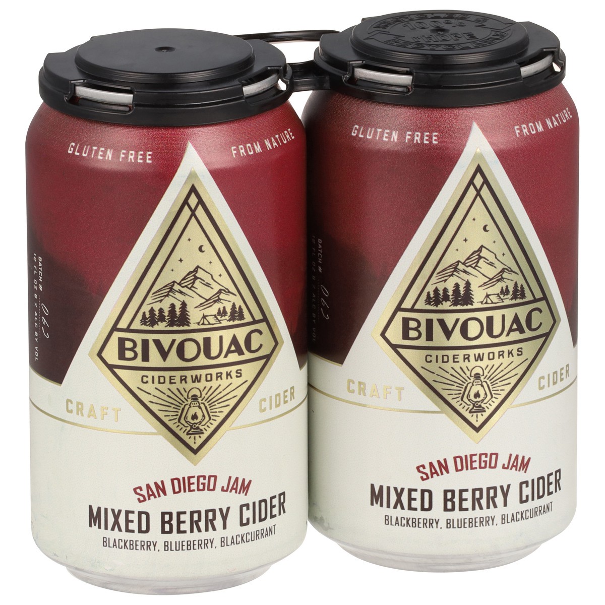 slide 5 of 12, Bivouac Ciderworks Mixed Berry Cider 6 - 12 fl oz Cans, 48 oz