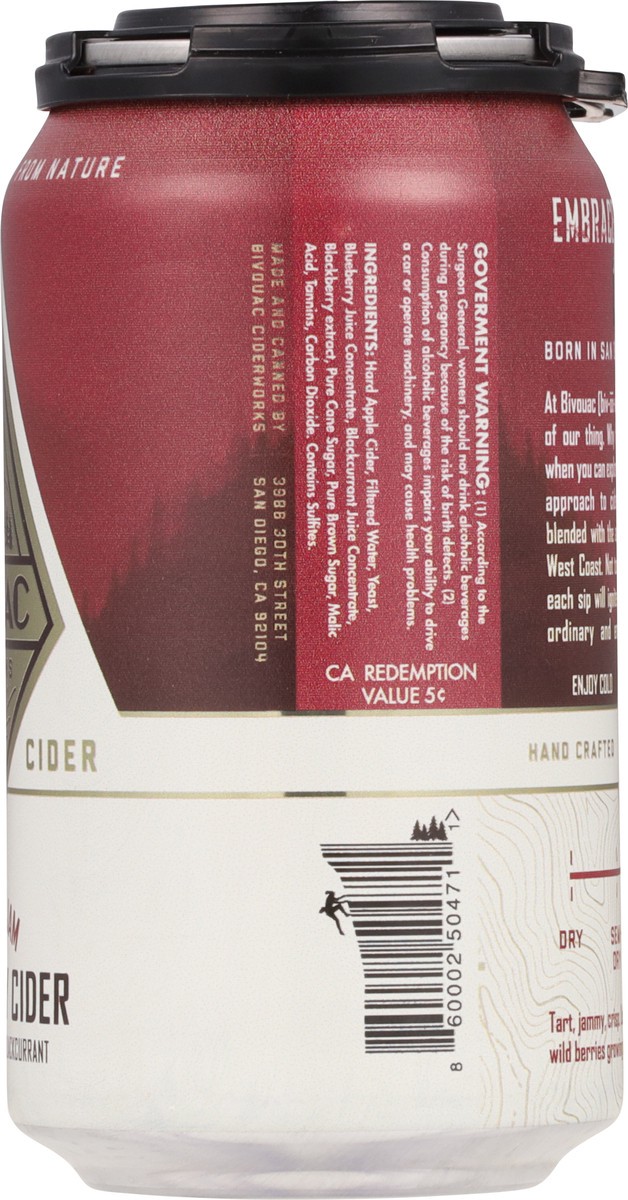 slide 7 of 12, Bivouac Ciderworks Mixed Berry Cider 6 - 12 fl oz Cans, 48 oz