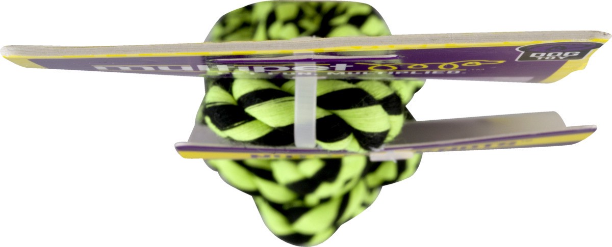 slide 7 of 9, MultiPet Nuts For Knots Rope Tug W/ Braided Stick Dog Toy, 1 ct