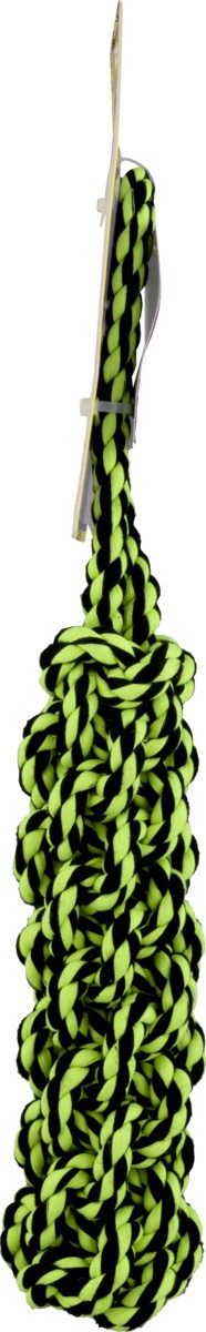 slide 4 of 9, MultiPet Nuts For Knots Rope Tug W/ Braided Stick Dog Toy, 1 ct