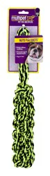 MultiPet Nuts for Knots Rope Tug with Braided Stick Dog Toy
