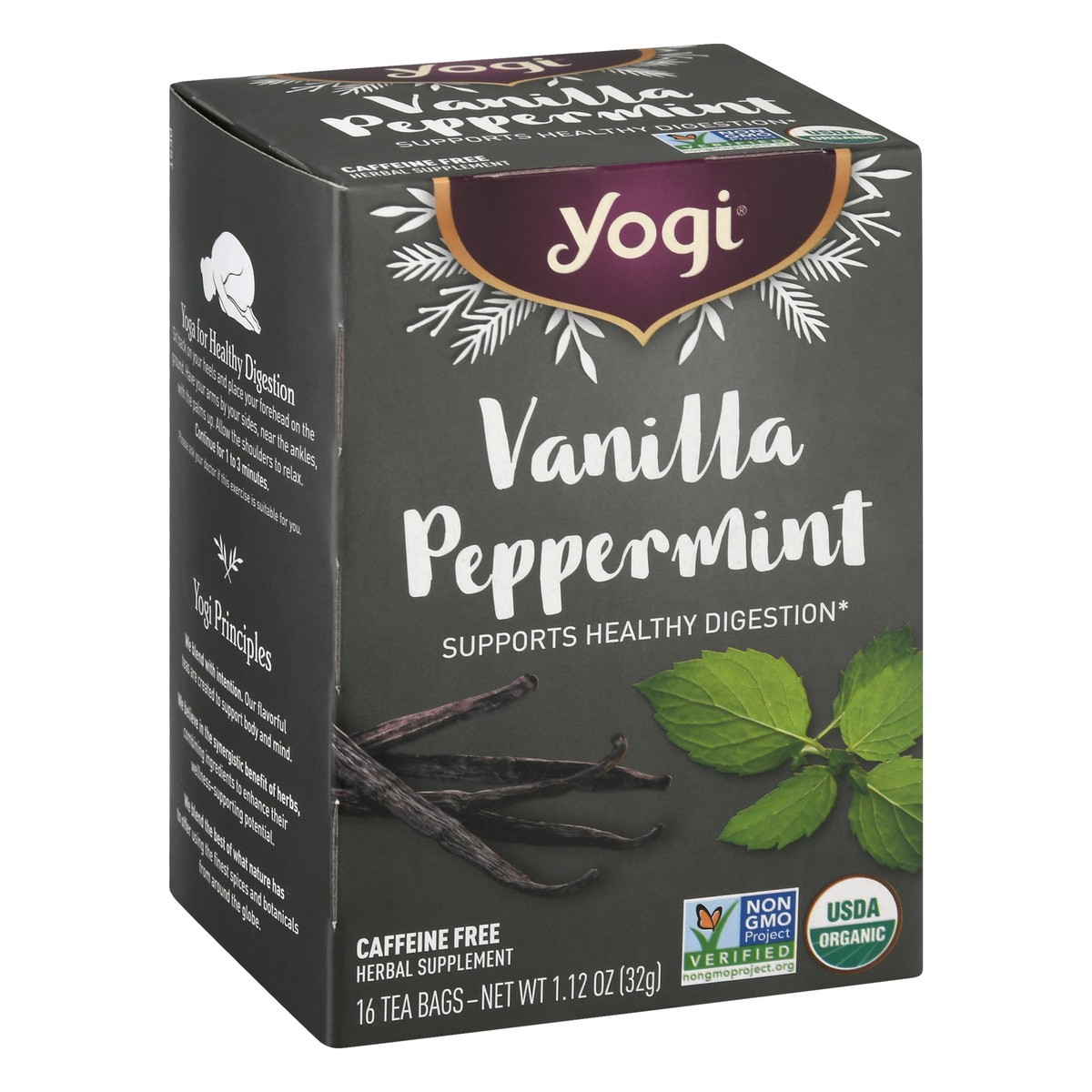 slide 2 of 9, Yogi Caffeine Free Vanilla Peppermint Herbal Supplement 16 Tea Bags, 16 ct