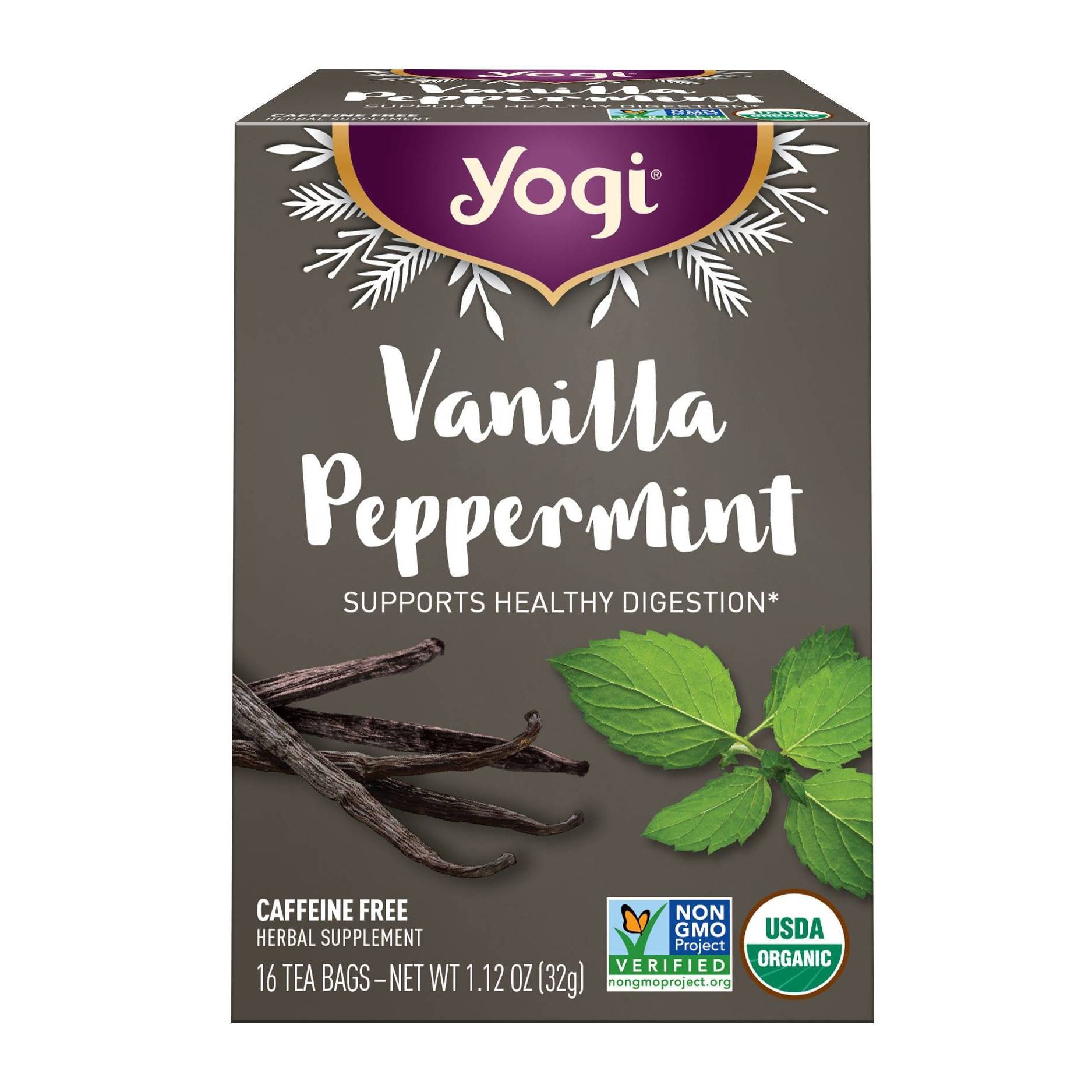 slide 1 of 9, Yogi Tea Vanilla Peppermint Tea, 16 ct