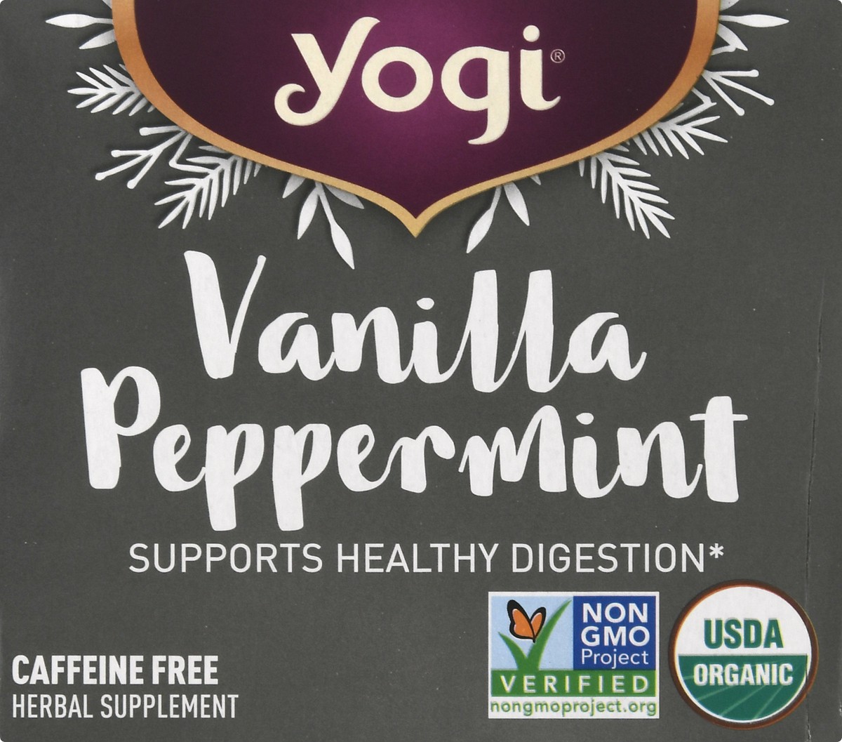 slide 4 of 9, Yogi Caffeine Free Vanilla Peppermint Herbal Supplement 16 Tea Bags, 16 ct