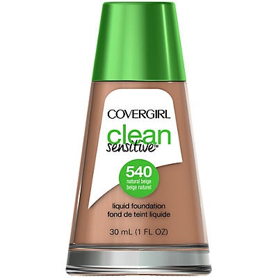 slide 1 of 1, Covergirl Clean Sensitive Skin Foundation, Natural Beige, 1 fl oz