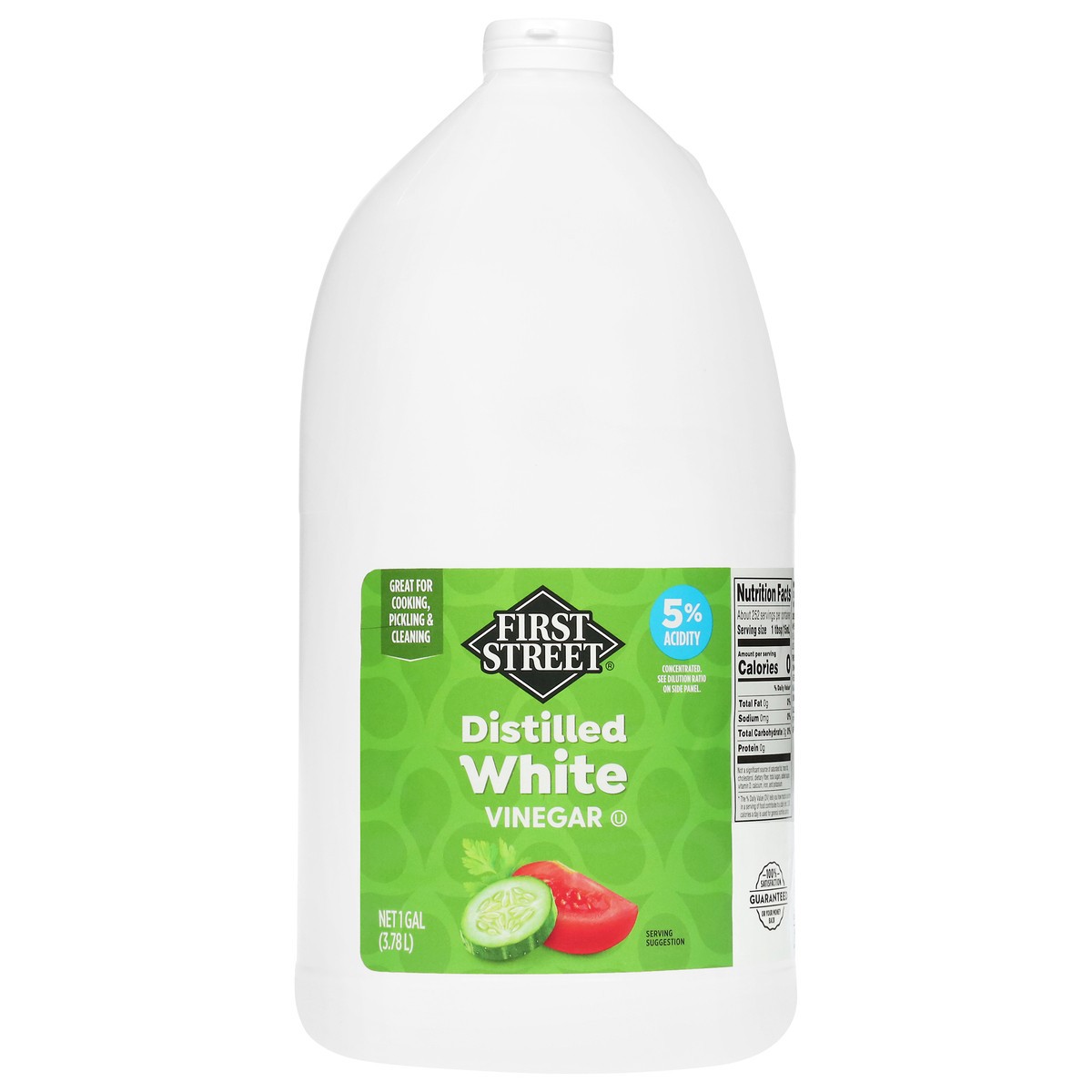 slide 1 of 13, First Street White Vinegar, 1 gal