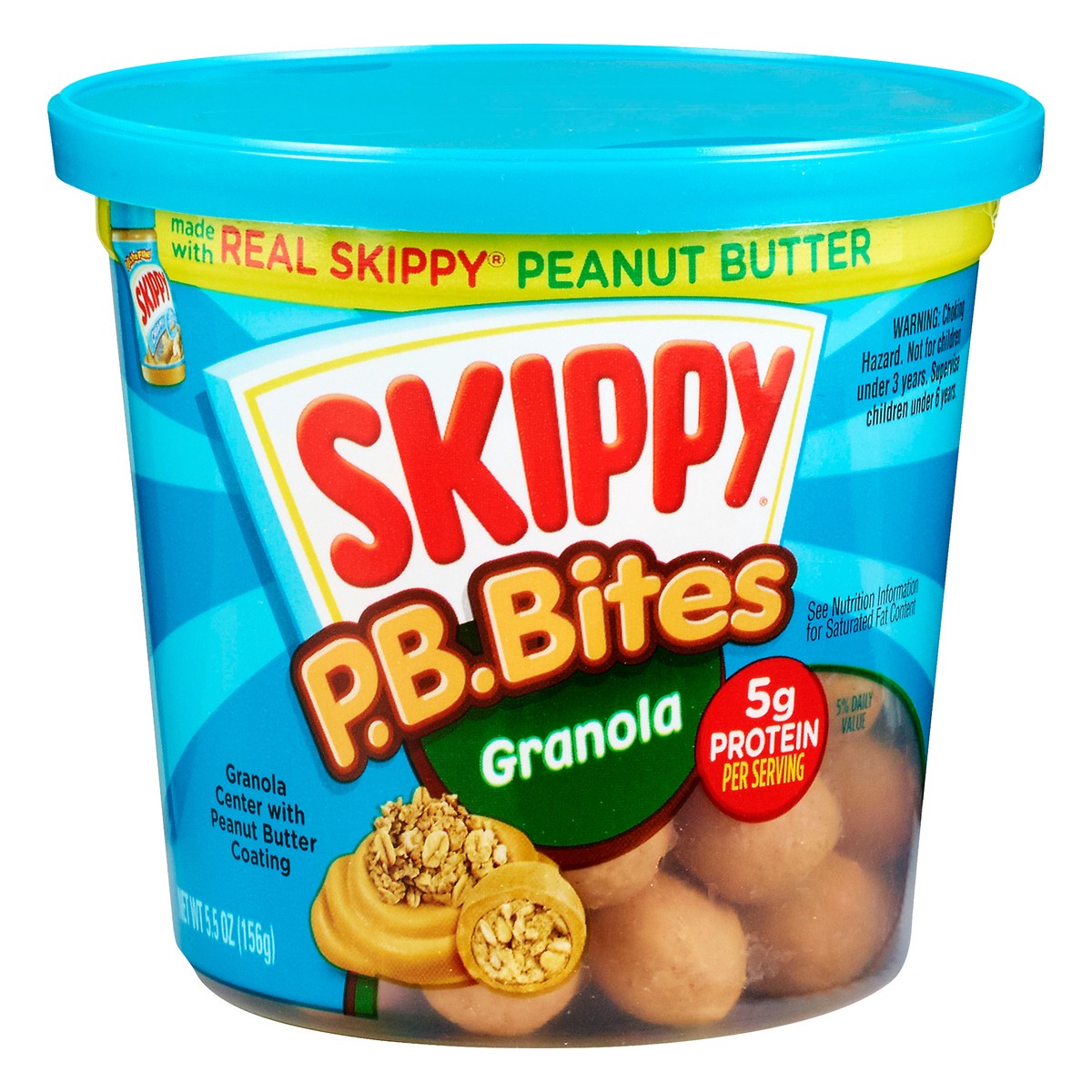 slide 12 of 12, Skippy P.B. Bites Granola Snacks 5.5 oz. Cup, 5.5 oz