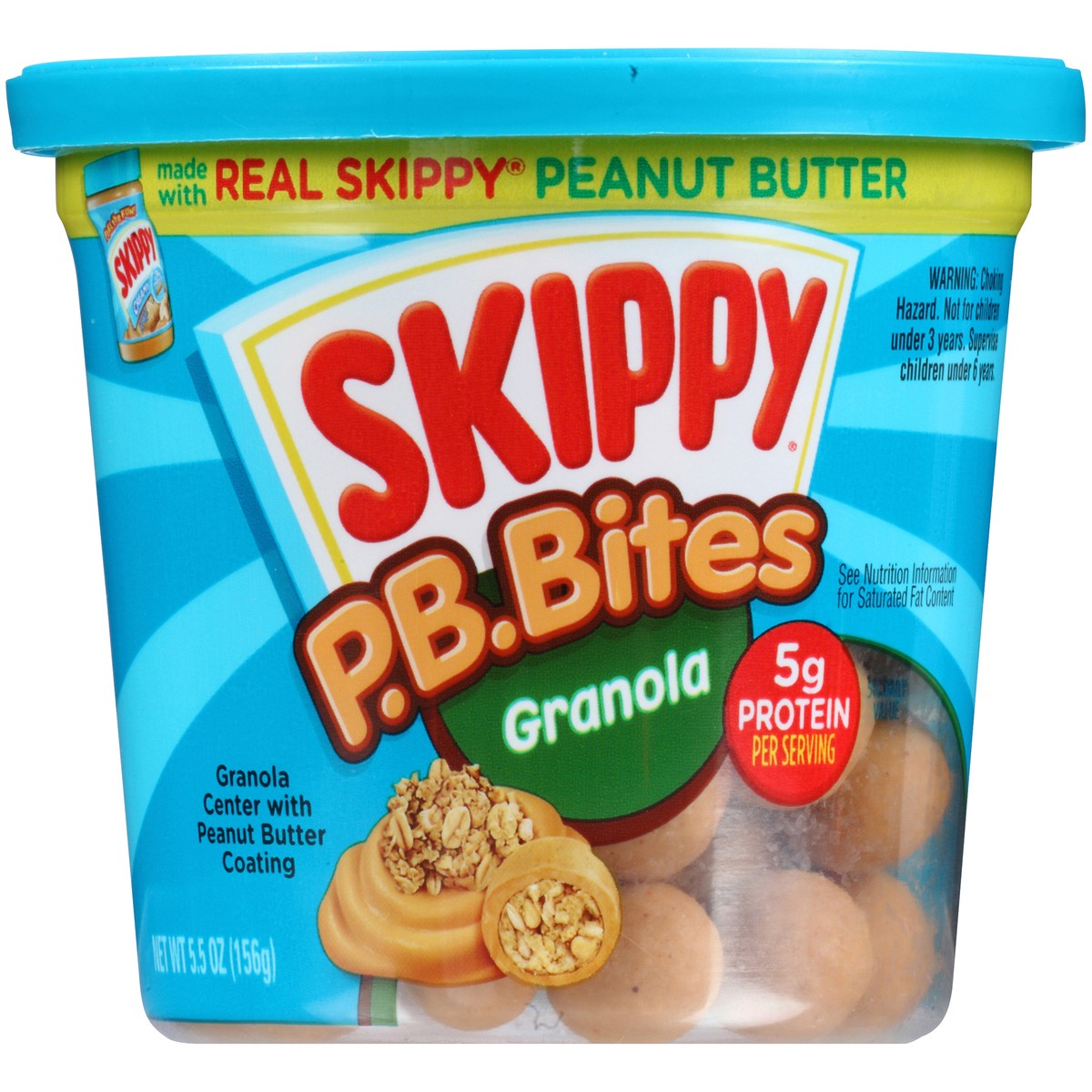 slide 6 of 12, Skippy P.B. Bites Granola Snacks 5.5 oz. Cup, 5.5 oz