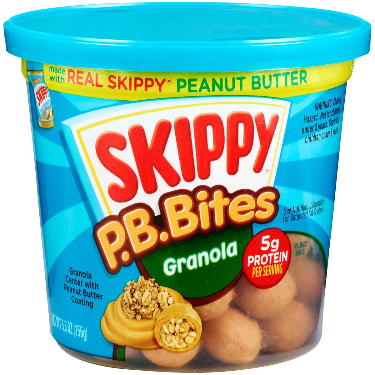 slide 1 of 12, Skippy P.B. Bites Granola Snacks 5.5 oz. Cup, 5.5 oz