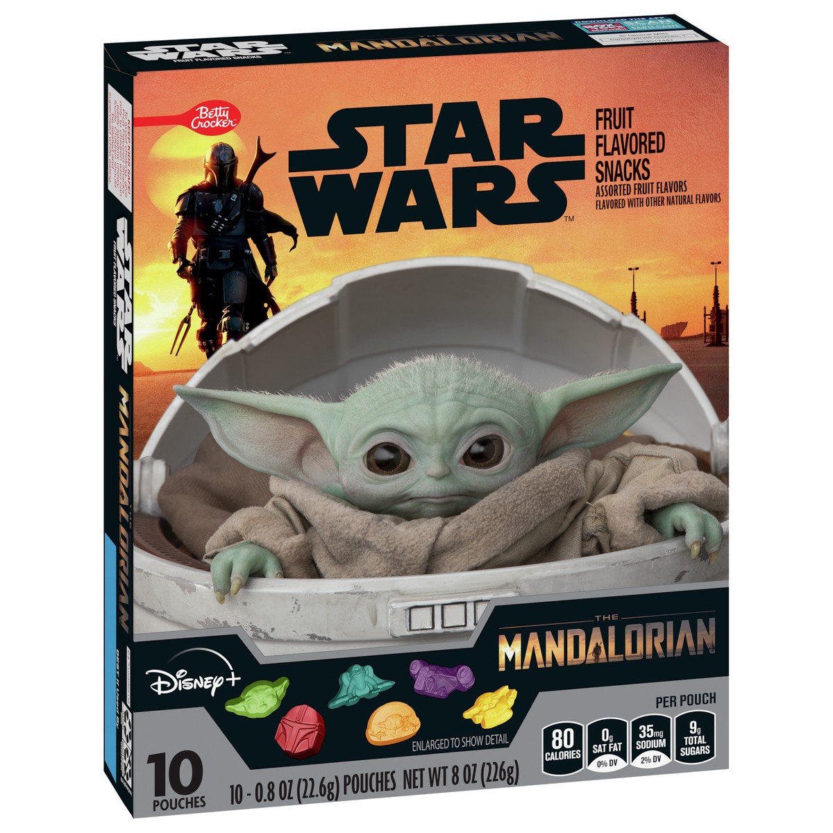 slide 9 of 13, Betty Crocker Star Wars Mandalorian Fruit Flavored Snacks, Treat Pouches, 10 ct, 10 ct