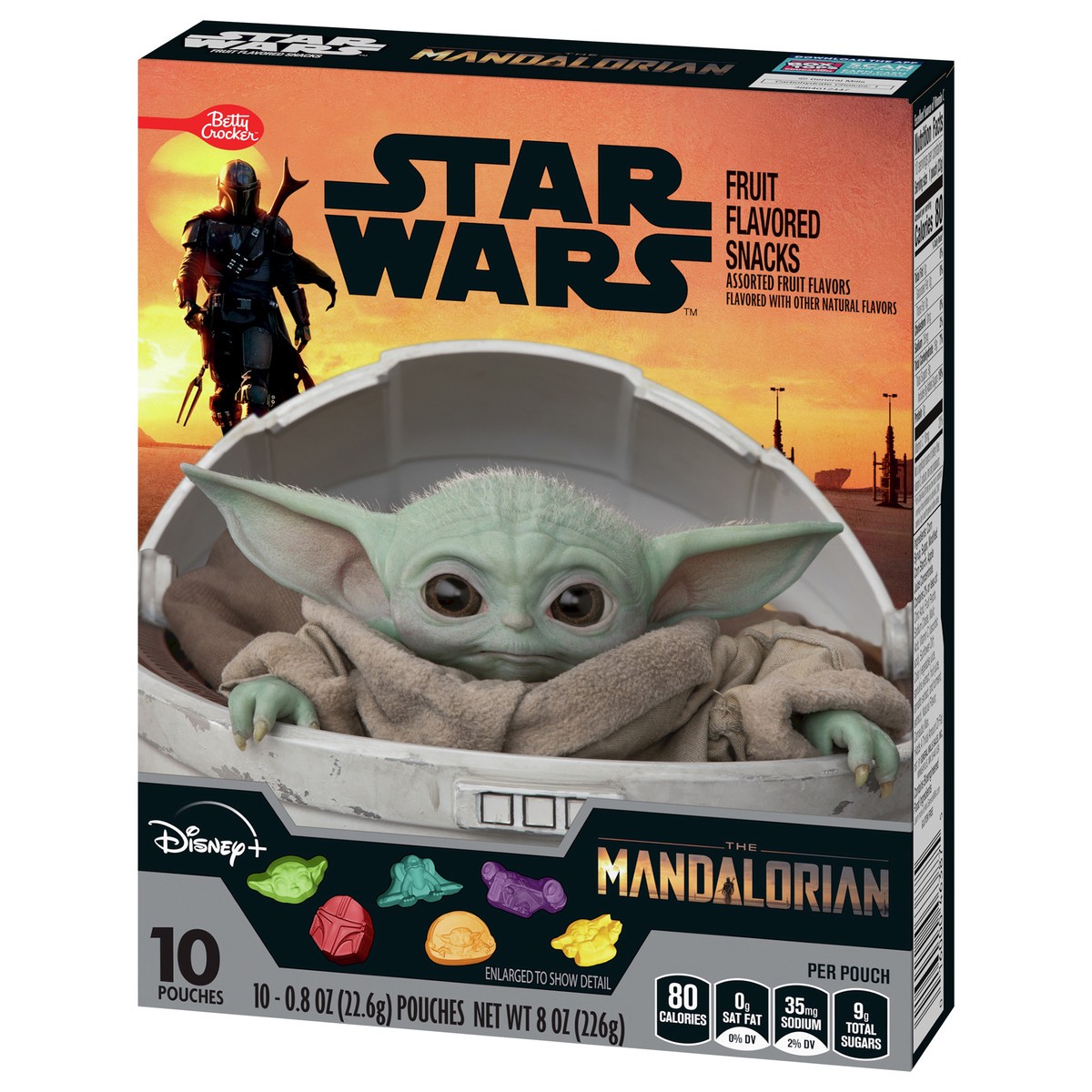 slide 12 of 13, Betty Crocker Star Wars Mandalorian Fruit Flavored Snacks, Treat Pouches, 10 ct, 10 ct