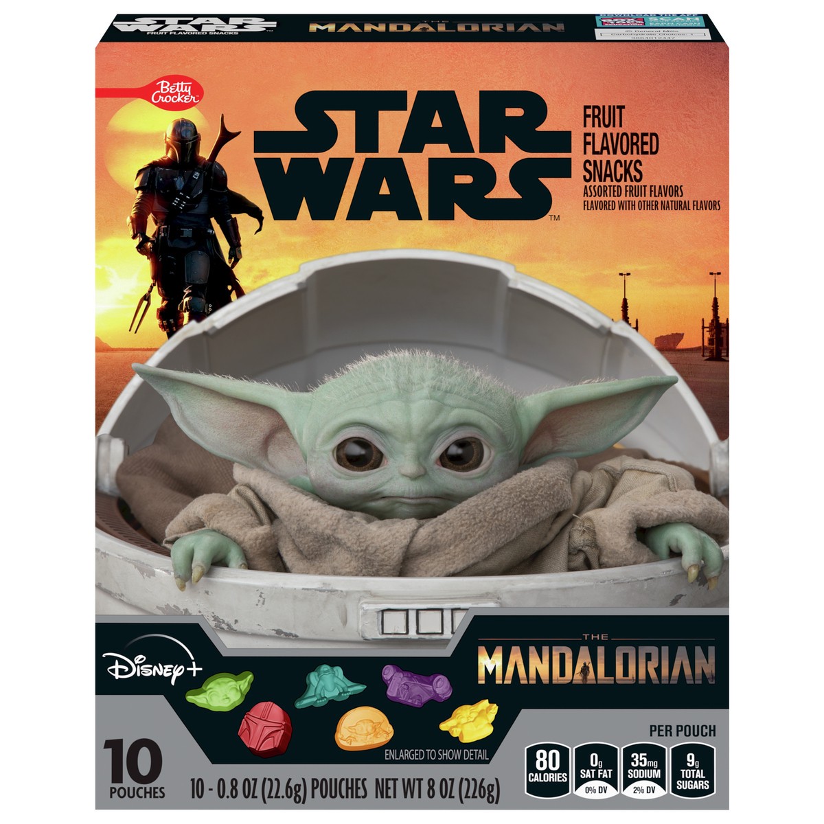 slide 13 of 13, Betty Crocker Star Wars Mandalorian Fruit Flavored Snacks, Treat Pouches, 10 ct, 10 ct