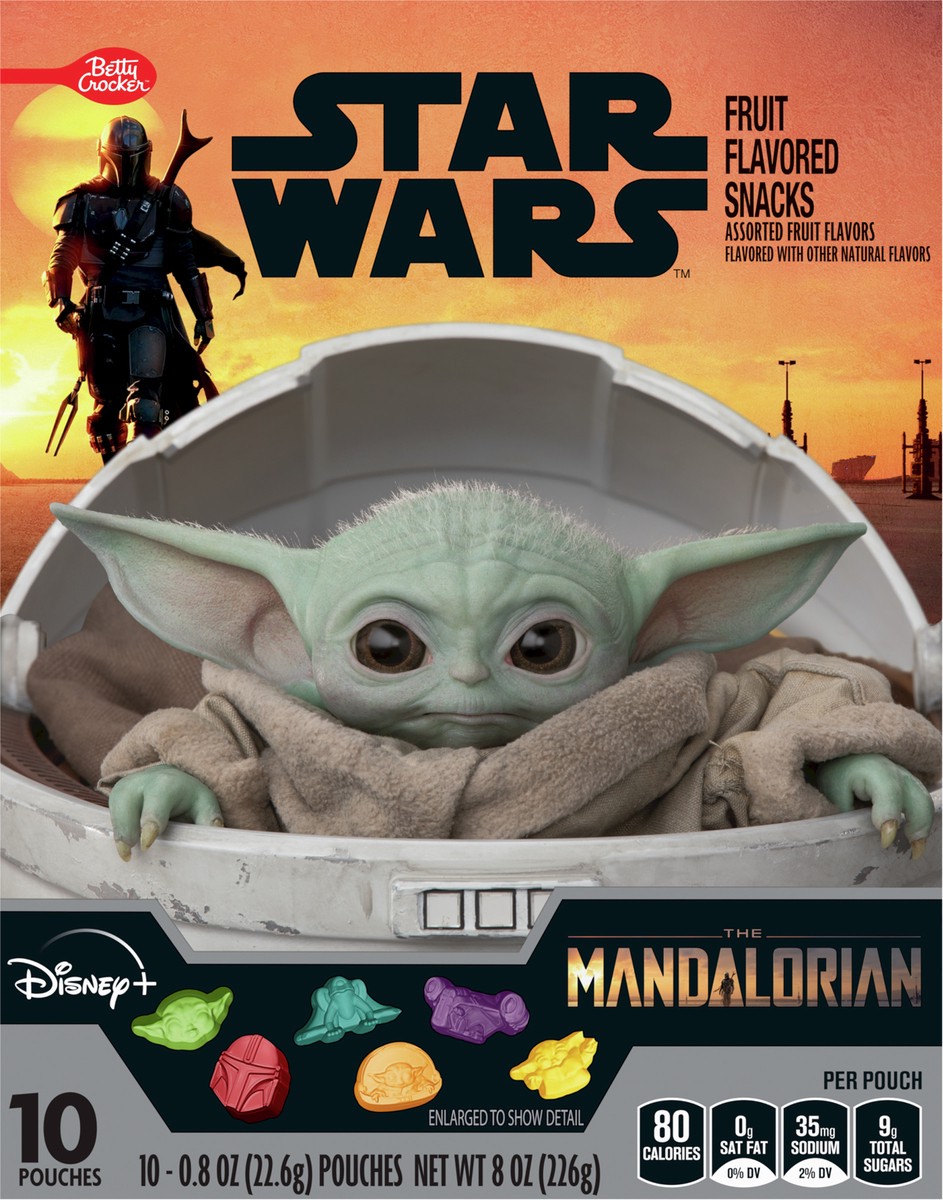 slide 6 of 13, Betty Crocker Star Wars Mandalorian Fruit Flavored Snacks, Treat Pouches, 10 ct, 10 ct