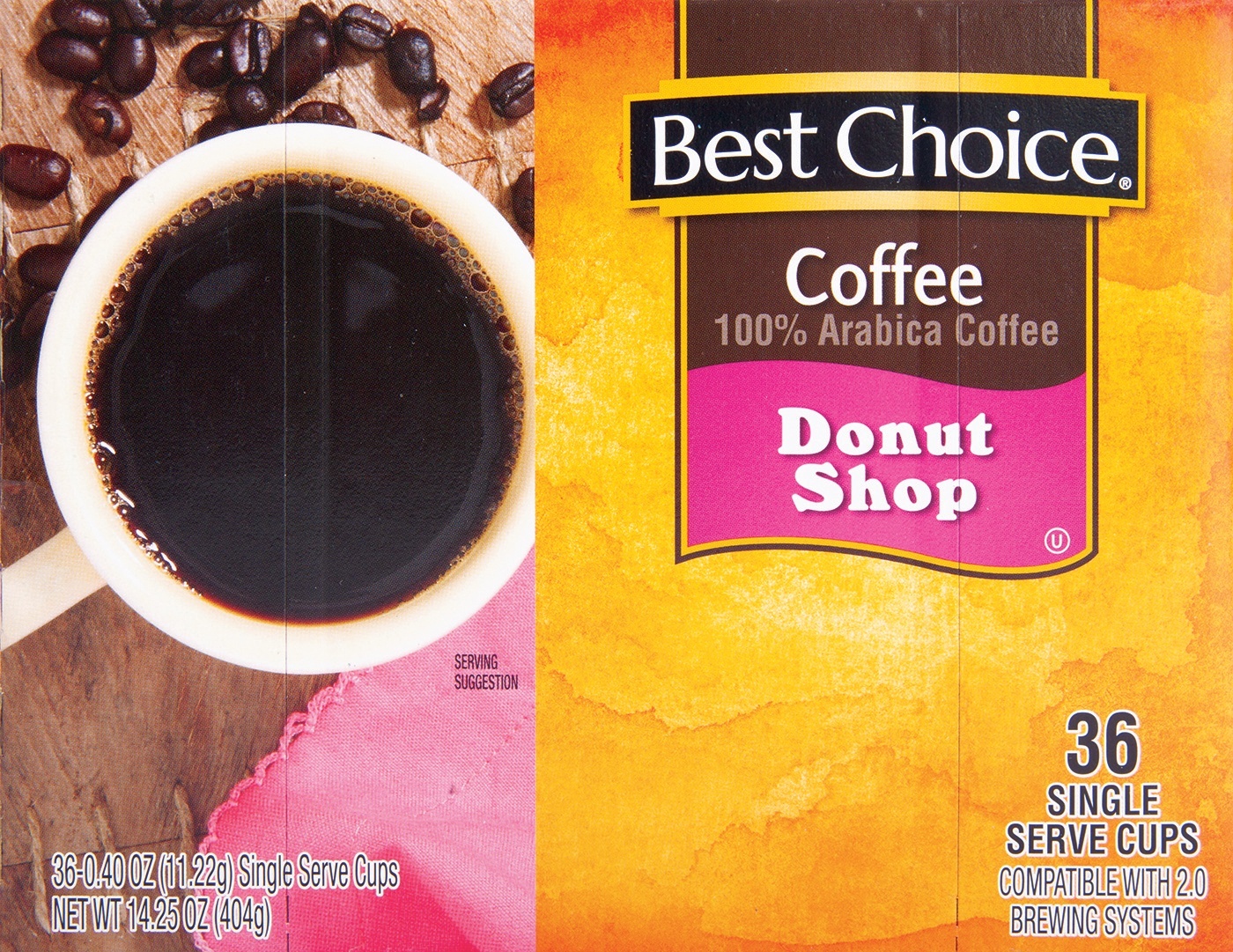 slide 1 of 1, Best Choice Donut Shop Coffee Single Serve Cups Best Choice, 36 ct