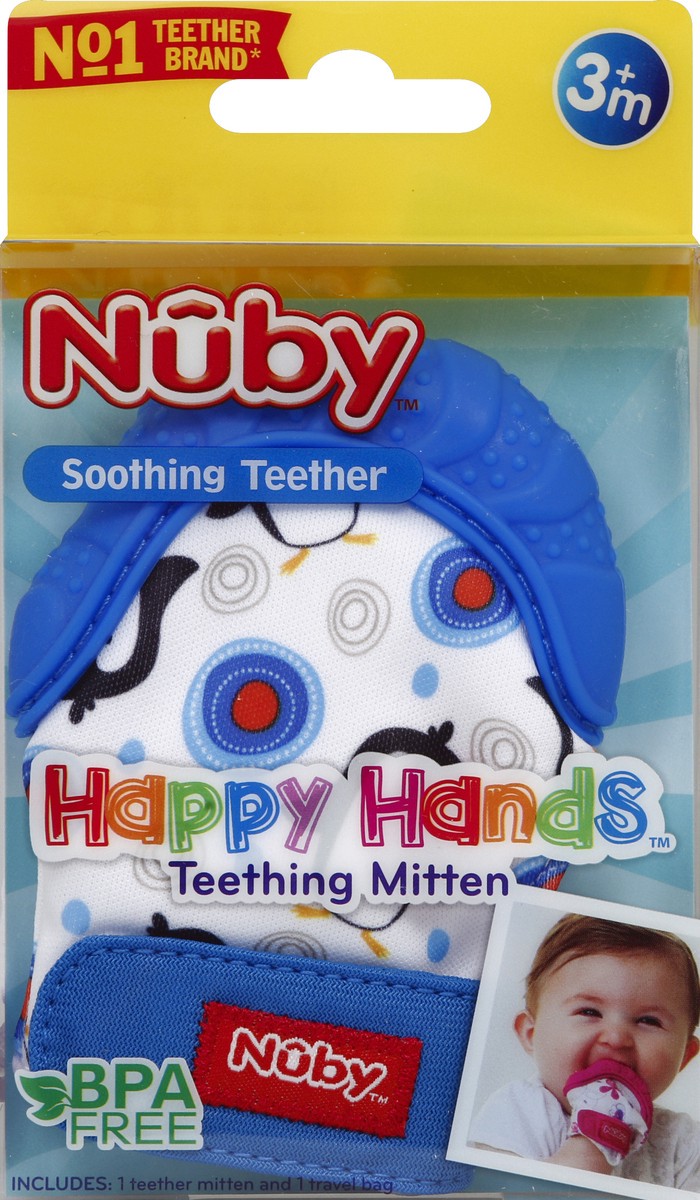 slide 4 of 4, Nuby Teething Mitten, 1 ct