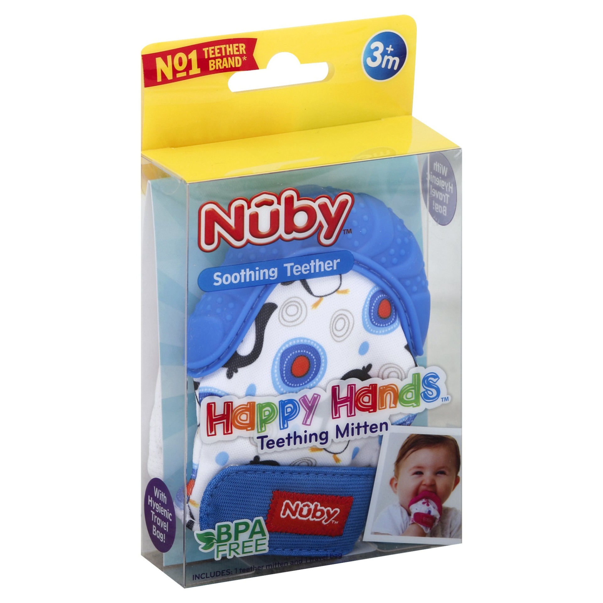 slide 1 of 4, Nuby Teething Mitten, 1 ct