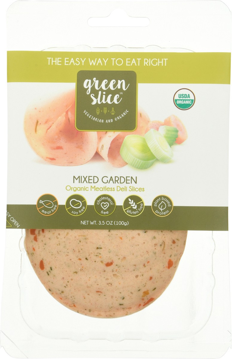 slide 9 of 12, Green Slice Organic Meatless Mixed Garden Deli Slices 3.5 oz, 3.5 oz