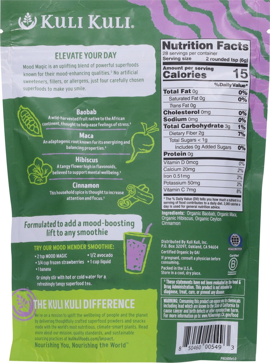 slide 3 of 14, Kuli Kuli Organic Mood Magic Superfood Powder 6 oz, 6 oz