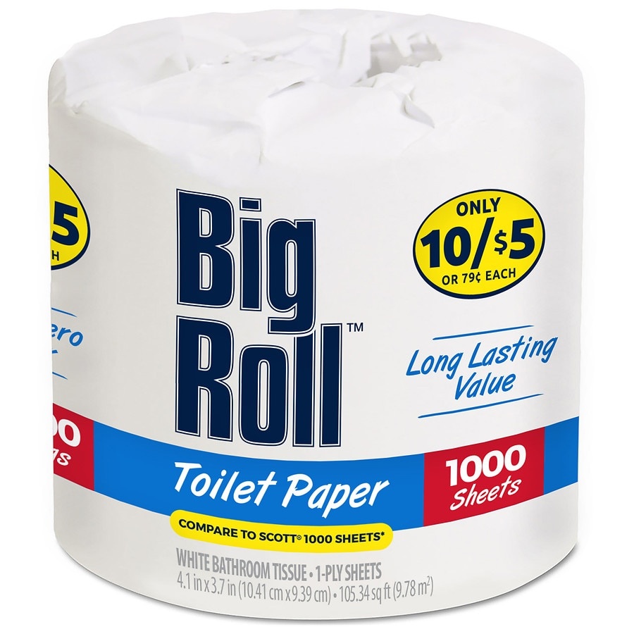 slide 1 of 1, Walgreens Big Roll 1 Roll Toilet Paper, 1 ct
