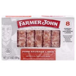 Farmer John Maple Pork Sausage Links 8 ea