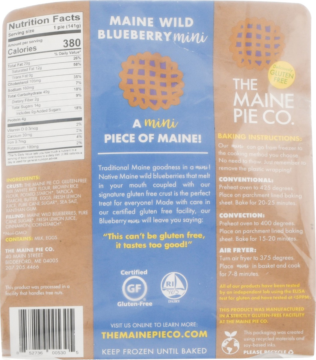 slide 4 of 13, The Maine Pie Co. Mini Maine Wild Blueberry Pie 5 oz, 5 oz