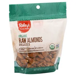 Raley's Organic Raw Whole Almonds - 8 oz