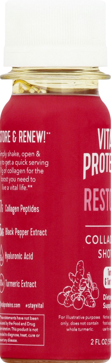 slide 7 of 12, Vital Proteins Restore Turmeric & Tart Cherry Collagen Shot 2 oz, 2 oz