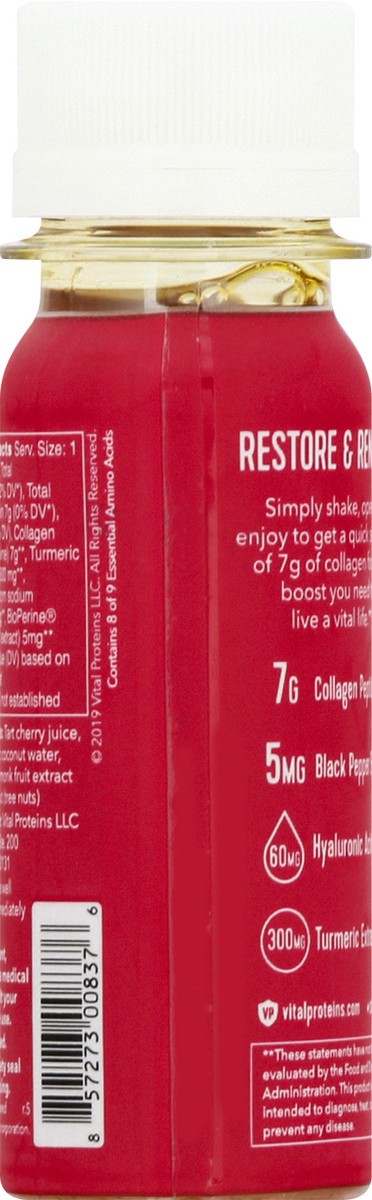 slide 9 of 12, Vital Proteins Restore Turmeric & Tart Cherry Collagen Shot 2 oz, 2 oz