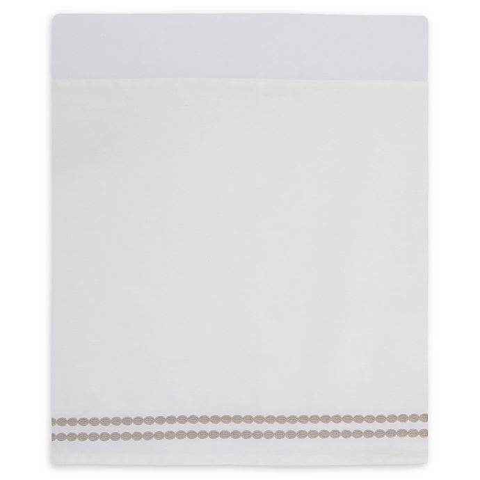 slide 1 of 2, NoJo Serendipity Mix and Match Embroidered Crib Skirt - Ivory, 1 ct