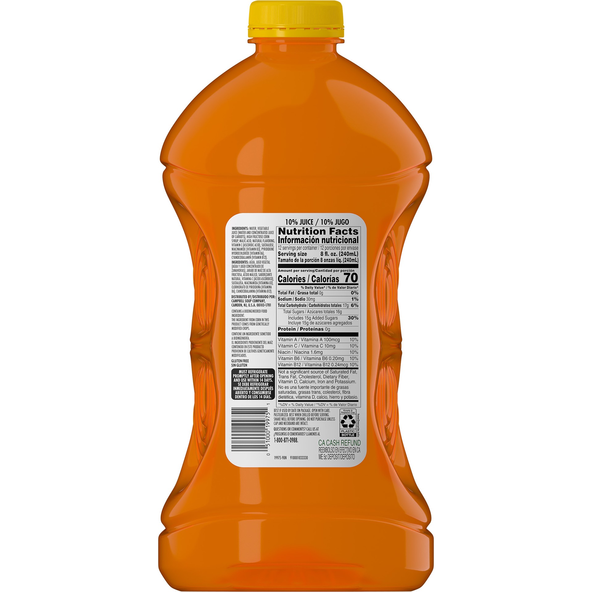 slide 3 of 5, V8 Splash Tropical Fruit Blend Flavored Juice Beverage, 96 Fl Oz Bottle, 96 oz
