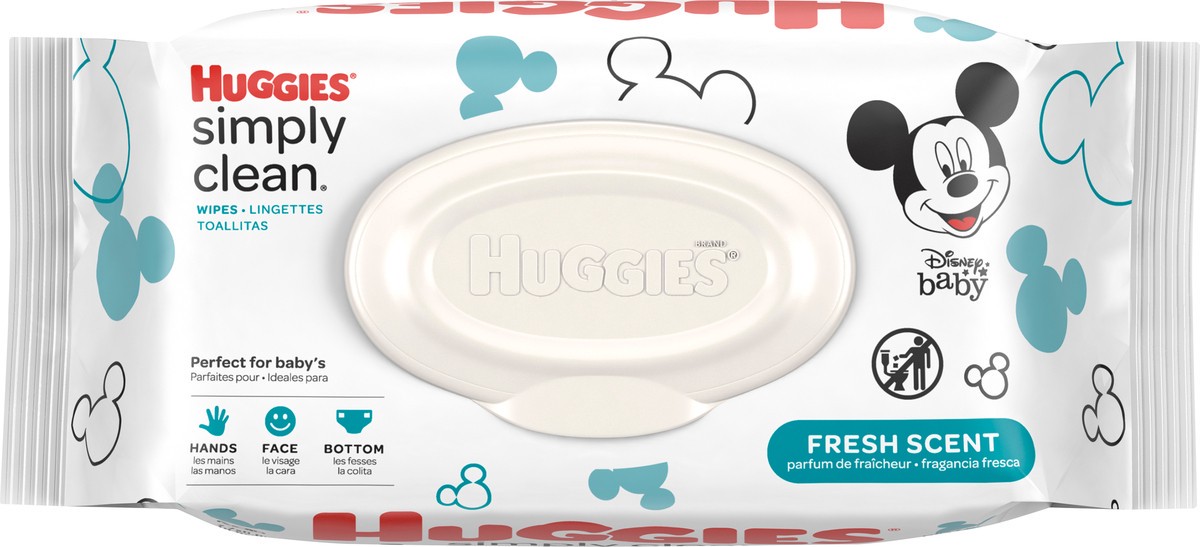 slide 4 of 7, Huggies Simply Clean Fresh Scent Wipes 64 ea, 64 ct