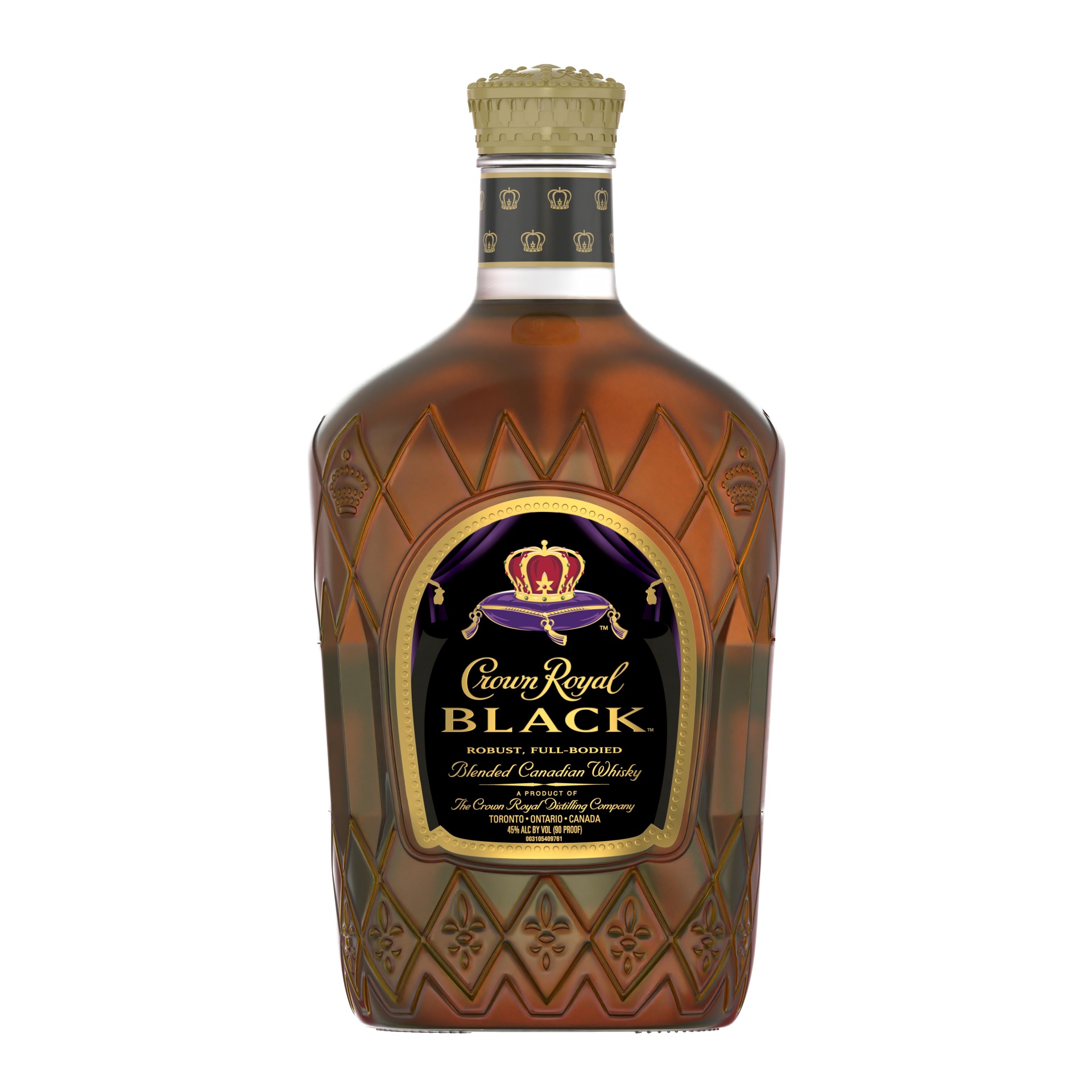 slide 1 of 1, Crown Royal Black Blended Canadian Whisky, 1.75 liter