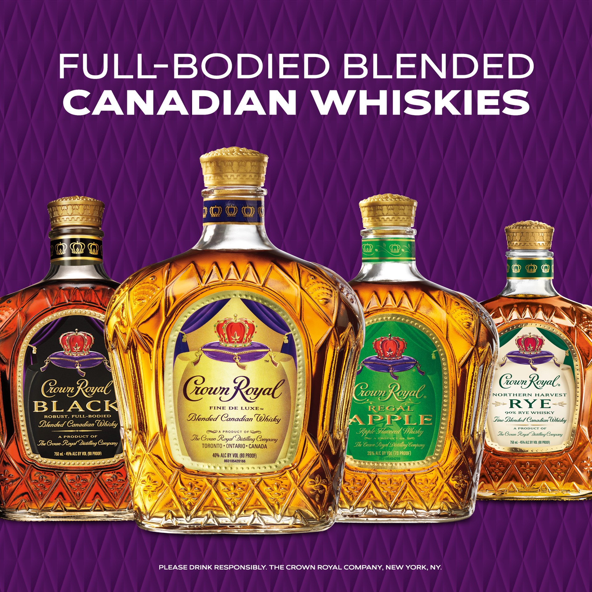 slide 4 of 10, Crown Royal Black Blended Canadian Whisky, 1.75 L, 1.75 liter