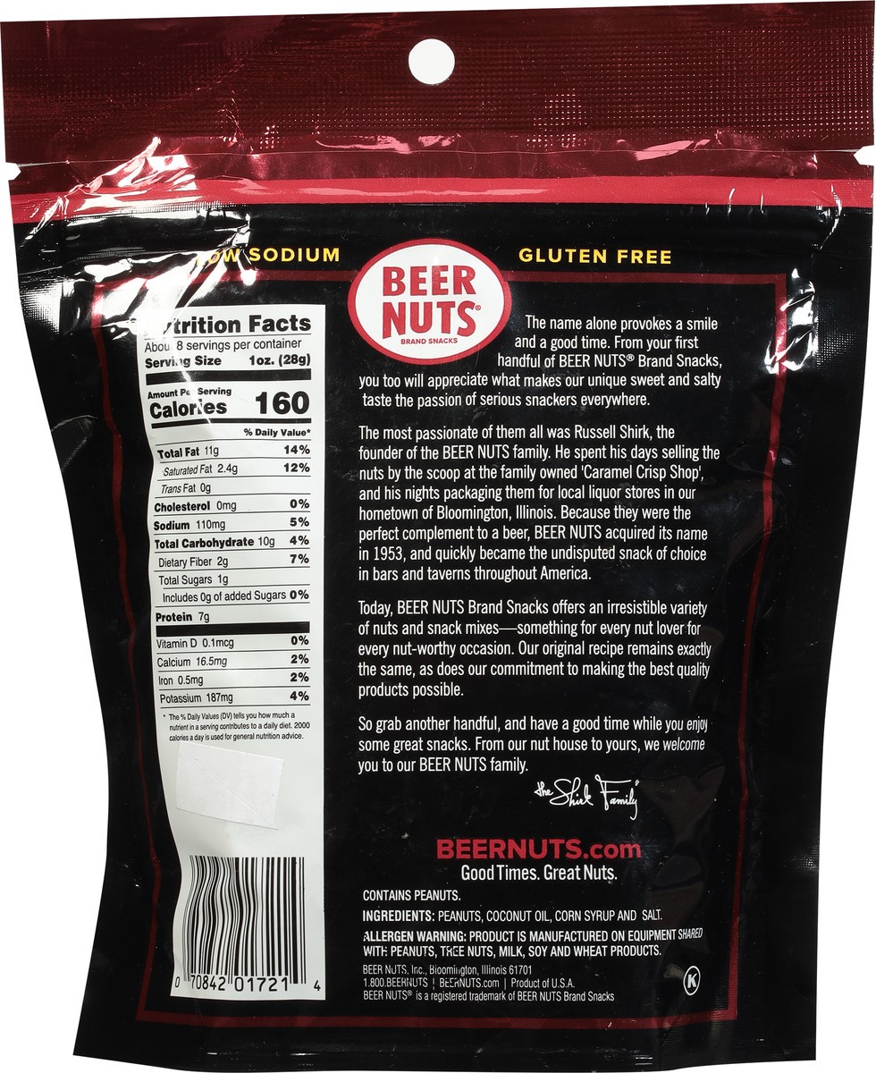 slide 5 of 9, BEER NUTS Original Peanuts, 8 oz