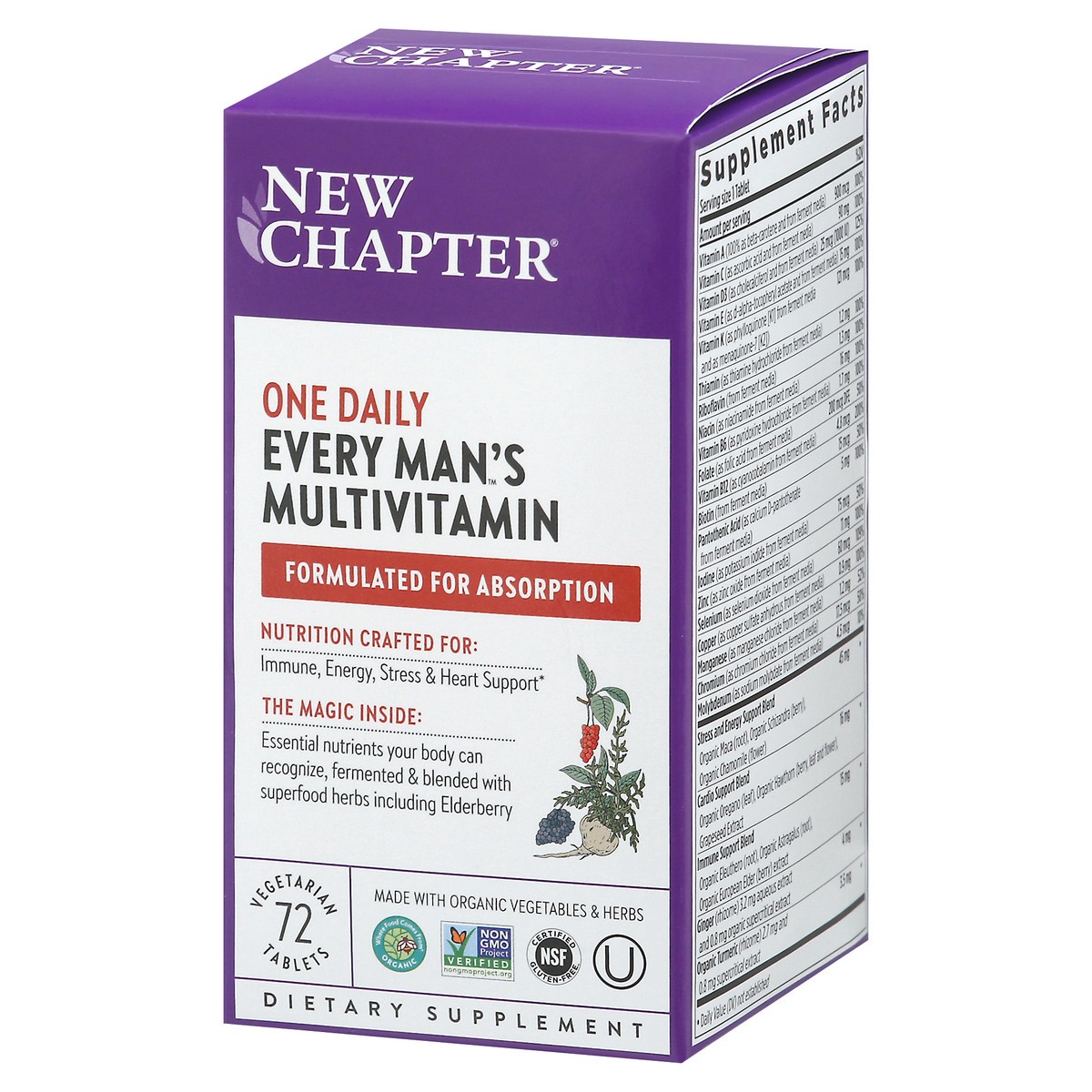 slide 7 of 9, New Chapter Every Man's One Daily Multivitamin, 72 ct