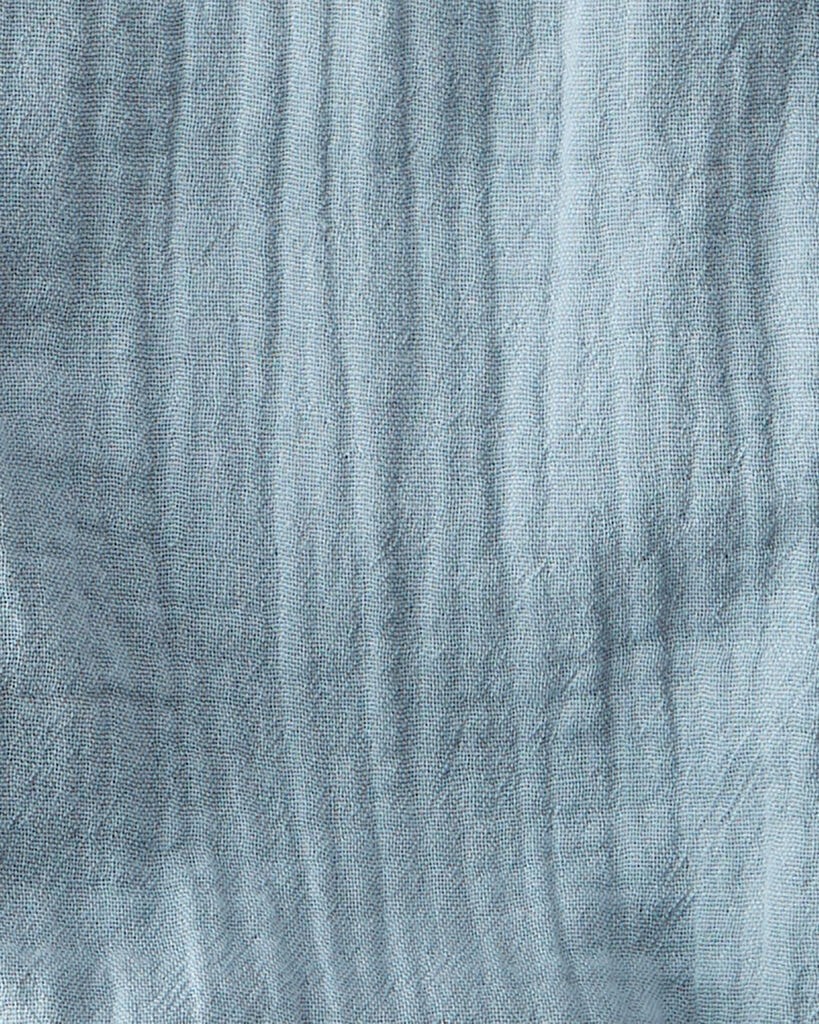 slide 3 of 4, Littleplanet Baby Organic Cotton Gauze Overalls in Blue Creek Blue Creek NB, 1 ct